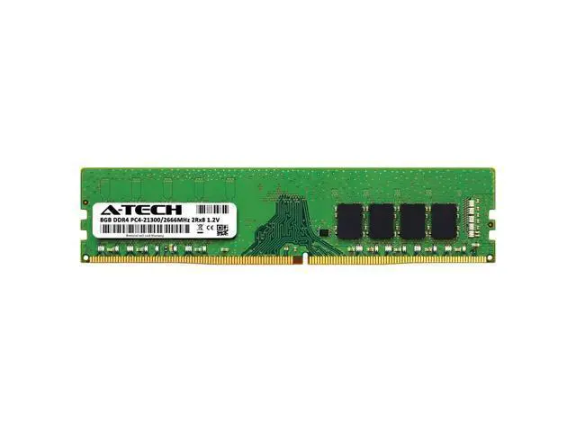 Alt view image 2 of 5 - A-Tech 8GB DDR4 2666MHz DIMM PC4-21300 UDIMM Non-ECC 2Rx8 1.2V CL19 288-Pin Desktop Computer RAM Memory Upgrade Module