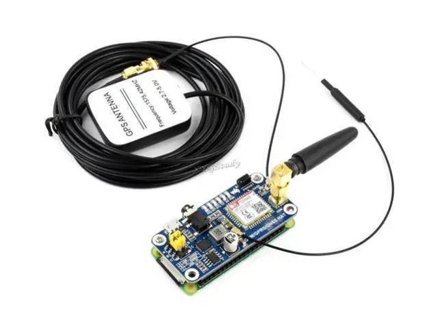 Alt view image 4 of 5 - for Raspberry Pi GSM/GPRS/GNSS Bluetooth HAT Module SMS GPS UART Based on SIM868 for Raspberry Pi 4B/3B/3B+/2B/Zero/Zero W Support Phone Call Speaker Global Position Transfer Data @XYGStudy