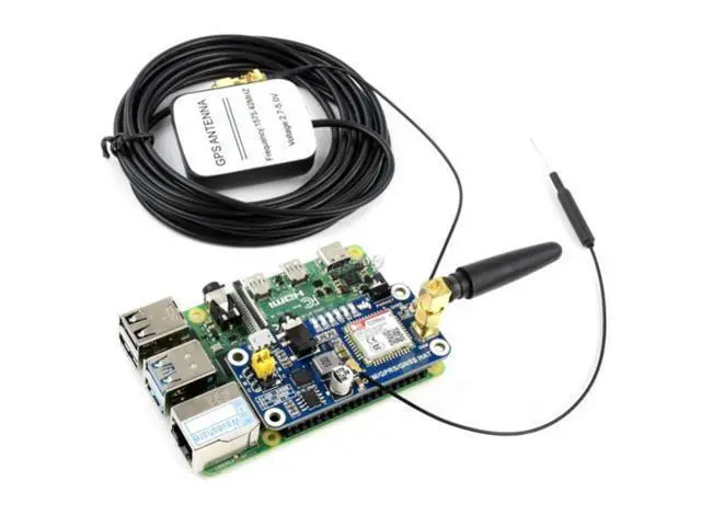 Alt view image 5 of 5 - for Raspberry Pi GSM/GPRS/GNSS Bluetooth HAT Module SMS GPS UART Based on SIM868 for Raspberry Pi 4B/3B/3B+/2B/Zero/Zero W Support Phone Call Speaker Global Position Transfer Data @XYGStudy