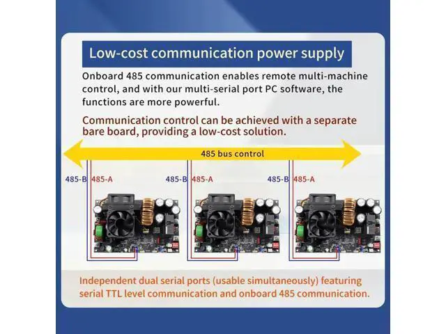 Alt view image 3 of 3 - XY12550S CNC DC Adjustable Voltage Regulator Power Supply Module Constant Voltage& Current Output 125V/50A/6250W