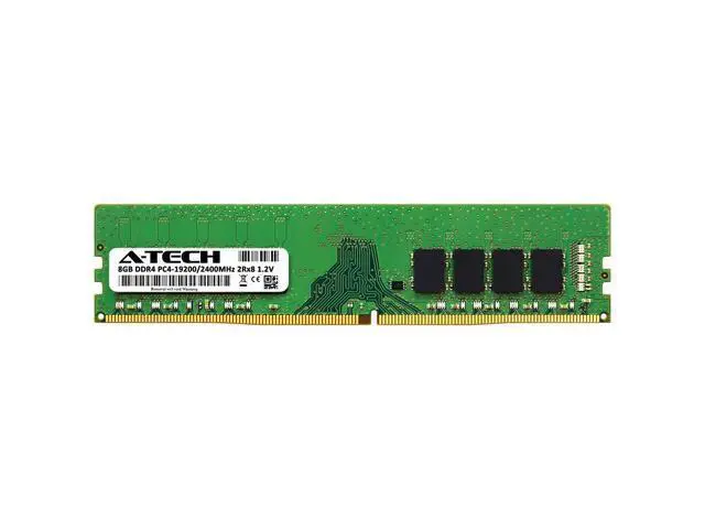 Alt view image 2 of 5 - A-Tech 8GB DDR4 2400MHz DIMM PC4-19200 UDIMM Non-ECC 2Rx8 1.2V CL17 288-Pin Desktop Computer RAM Memory Upgrade Module
