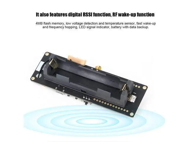 Alt view image 3 of 5 - ASHATA GPS Module Board with Battery Base, GPS Module NEO-6M Module with Digital RSSI Function, RF Wake-Up Function, for T-Beam ESP32 433Mhz REV1