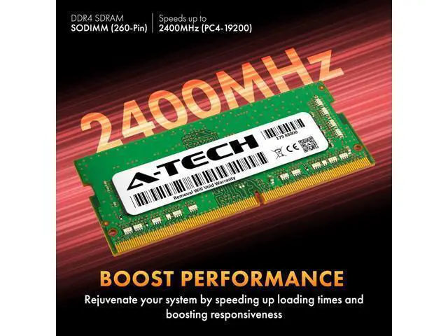 Alt view image 3 of 5 - A-Tech 8GB DDR4 2400 MHz SODIMM PC4-19200 (PC4-2400T) CL17 Non-ECC Laptop RAM Memory Module