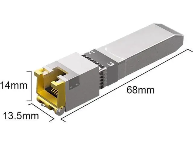 Alt view image 2 of 7 - 10Gb SFP+ Module Transceiver Copper SFP Modules Optical Port Turn to RJ45 Ethernet Port Gigabit 10000M Transceiver