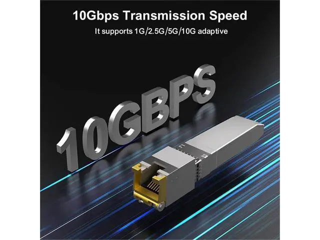 Alt view image 5 of 7 - 10Gb SFP+ Module Transceiver Copper SFP Modules Optical Port Turn to RJ45 Ethernet Port Gigabit 10000M Transceiver
