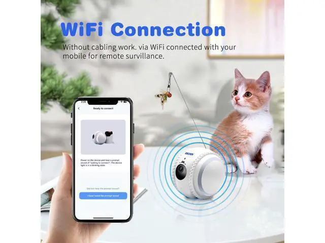 Alt view image 5 of 7 - visiPower 2MP Smart Pet Robot AI Wifi Teasing Cat Movable Camera Night Version 2-Way Audio Tumbler & mobilty Auto Return Self Charging Cat & Dog Recgmesotion Tracking Record Security Camera Cam