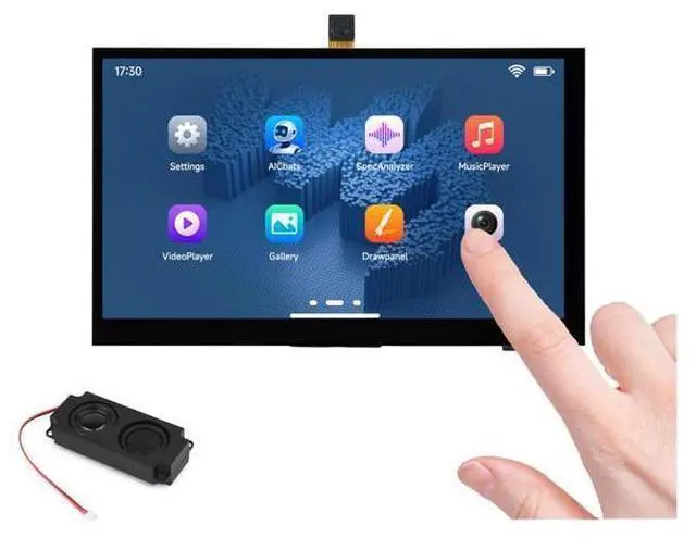 Main image of ESP32-P4-WIFI6 7inch Touch Display Development Board, Based On ESP32-P4 and ESP32-C6, 7" IPS 5-Point Touch Screen, AI Speech Interaction & Wi-Fi 6/BT5, with RS485/CAN/I2C/UART Headers, OV5647 Camera