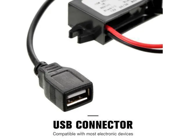 Alt view image 5 of 5 - Weewooday 16 Pieces 12v to 5v Dc Converter Buck Module USB Output Power Adapter Dc Car Power Converter Regulator