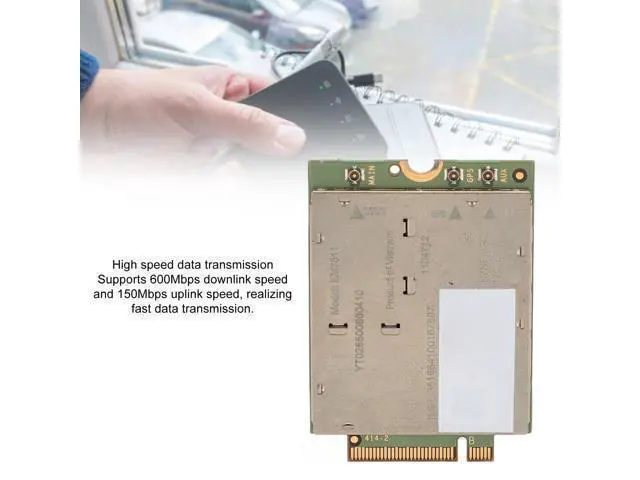 Alt view image 4 of 5 - XUMIUZIY EM7511 4G LTE Module, 600Mbps Download 150Mbps Upload, M.2 PCIe Interface, Supports, GLONASS, BeiDou, Galileo, USB 3.0, Compatible with Laptops