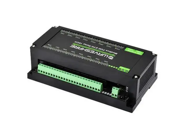 Alt view image 4 of 6 - Industrial RJ45 Ethernet To 16-ch Relay Module Modbus RTU TCP With Protection and guide rails