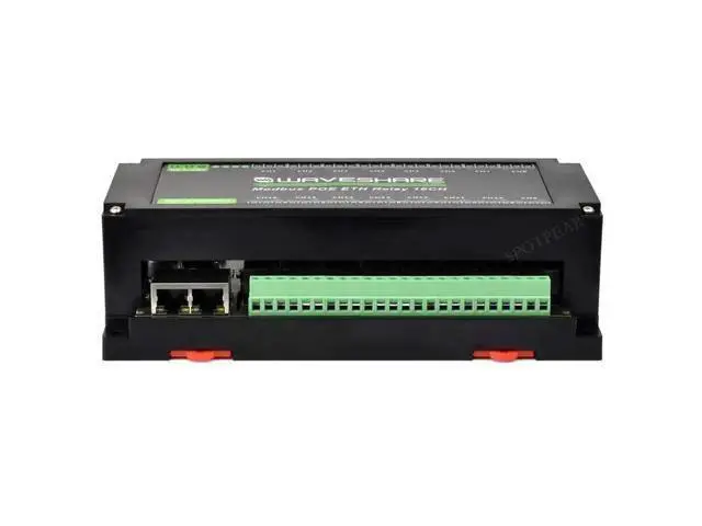 Alt view image 6 of 6 - Industrial RJ45 Ethernet To 16-ch Relay Module Modbus RTU TCP With Protection and guide rails