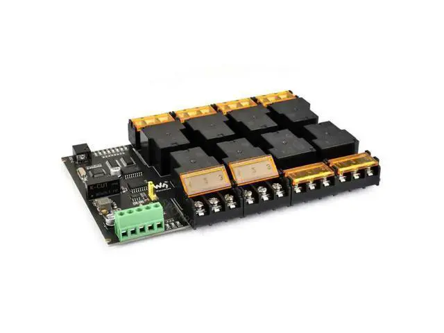 Alt view image 2 of 6 - Industrial Modbus RTU RS485 8-ch 30A High Current Relay Module (E) With Digital Input