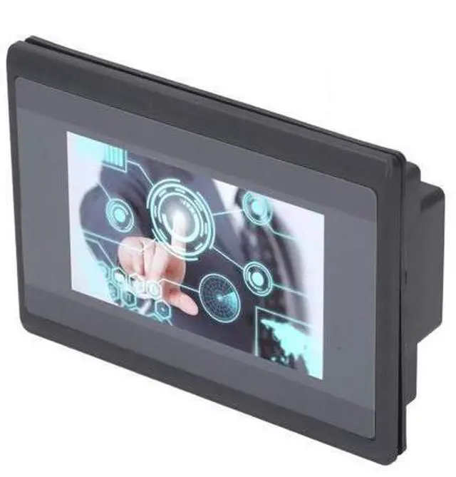 Alt view image 2 of 4 - PLC Touch Screen 4.3 Inch HMI 600MHz ARM9 CPU 8MB DDR2 Memory Relay Output 12 in 10 Out PLC Touch Display Easy Install LCD Display Module Touchscreen Monitor for Various Controllers
