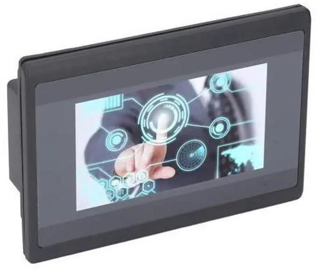 Alt view image 3 of 4 - PLC Touch Screen 4.3 Inch HMI 600MHz ARM9 CPU 8MB DDR2 Memory Relay Output 12 in 10 Out PLC Touch Display Easy Install LCD Display Module Touchscreen Monitor for Various Controllers