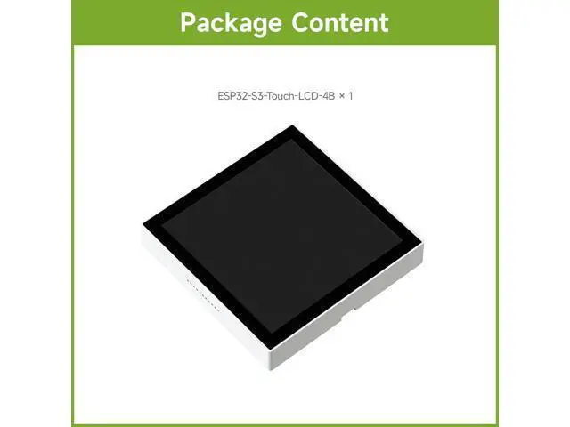 Alt view image 2 of 5 - Waveshare ESP32-S3 Smart 86 Box Development Board, Support 2.4GHz Wi-Fi & Bluetooth BLE 5, Onboard 4inch 480 × 480 Pixel Touch Display, 5-Point Touch, RGB Interface