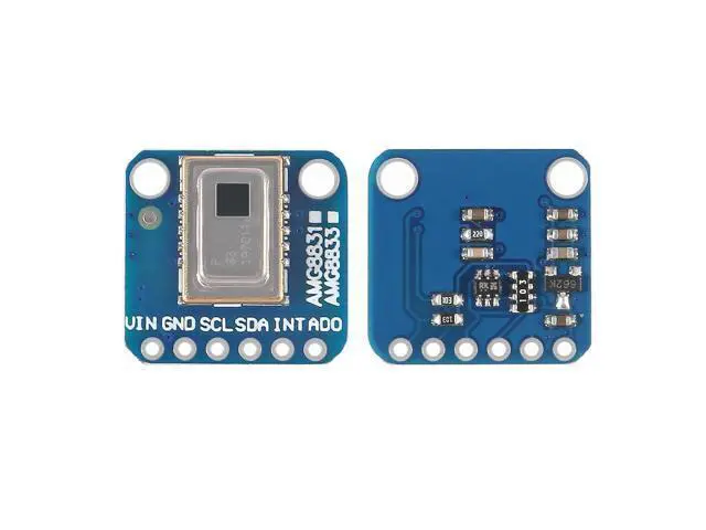 Alt view image 3 of 5 - DORHEA AMG8833 8 * 8 IR Thermal Camera Sensor Breakout Imager Array Temperature Sensor Module Grid-Eye 8x8 Infrared Camera Module Array Board IIC I2C 3-5V for Raspberry Pi AMG-8833