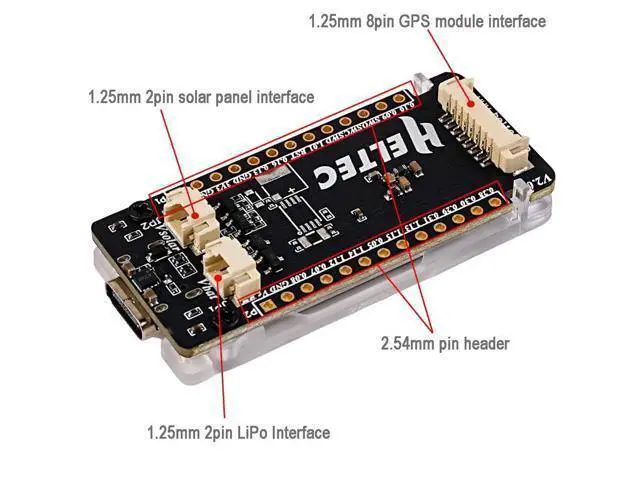 Alt view image 3 of 5 - DIYmalls 915MHz LoRa Mesh Node T114 V2 SX1262 Development Board nRF52840 w/1.14" inch TFT LCD Display + 915 MHz Antenna LoRa for Meshtastic LoRaWAN