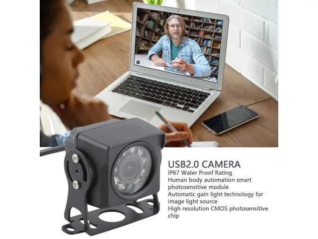 Alt view image 2 of 5 - LICAEVEY External Camera for Laptop, USB2.0 Interface Camera with High Resolution CMOS Sensor & OTG Function, IP67 Water Proof, Manual Exposure Control with Brightness Contrast (5MP)