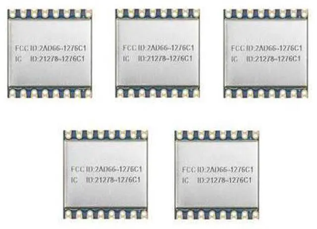 Main image of Lubeby Smart LoRa Ultra Long Range Transceiver, Compatible with RFM95W Wireless Transceiver Module 915MHz SPI Port SX1276 LoRa Module LoRa1276-C1 (5 PCS)