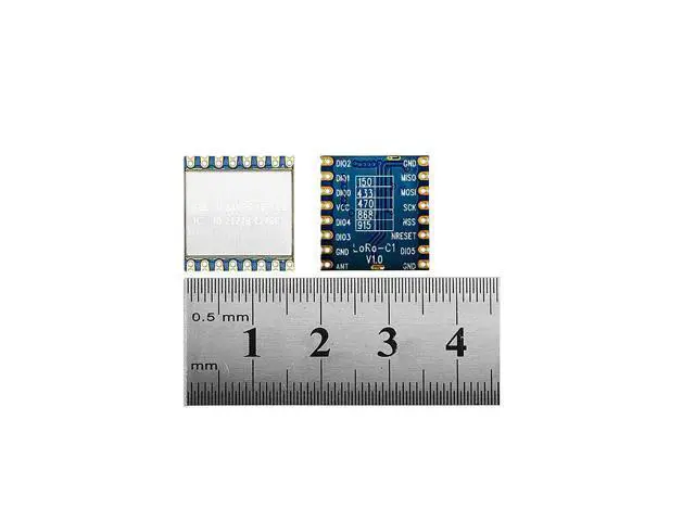 Alt view image 2 of 5 - Lubeby Smart LoRa Ultra Long Range Transceiver, Compatible with RFM95W Wireless Transceiver Module 915MHz SPI Port SX1276 LoRa Module LoRa1276-C1 (5 PCS)