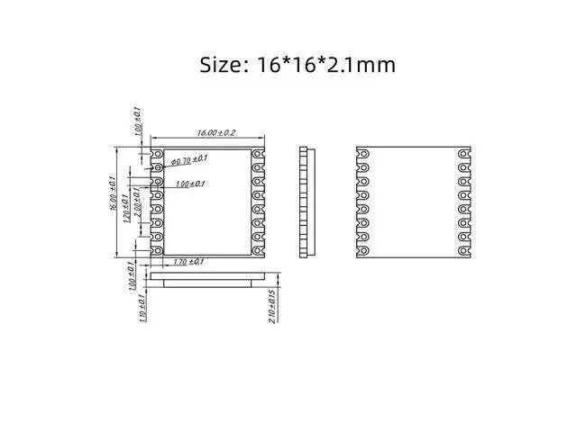Alt view image 5 of 5 - Lubeby Smart LoRa Ultra Long Range Transceiver, Compatible with RFM95W Wireless Transceiver Module 915MHz SPI Port SX1276 LoRa Module LoRa1276-C1 (5 PCS)