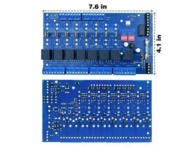 Alt view image 4 of 5 - ACM8CB-Upgraded Channel Access Power Controller Module, Compatible with Altronix ACM8CB Specifications, for Security and Access Control Systems, Supports 12-24 Volt DC Input. Sold by YABUYALI.
