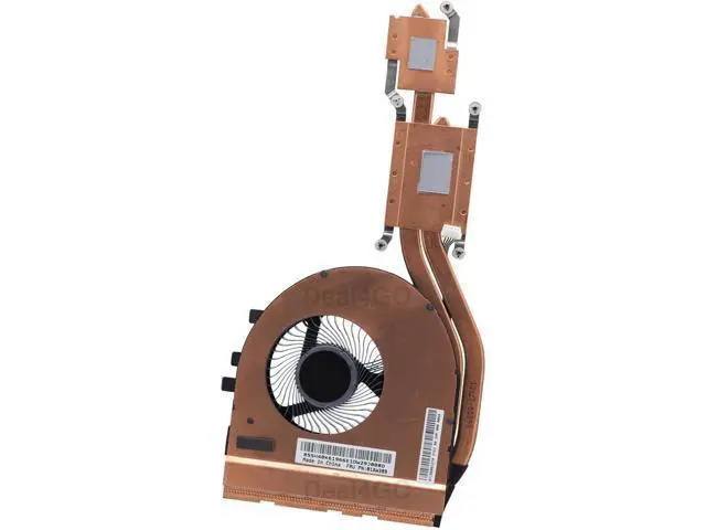 Alt view image 2 of 6 - Deal4GO CPU Cooling Fan & Heatsink Thermal Module 01AW389 01AW390 Replacement for Lenovo ThinkPad T460P T470P (DIS)