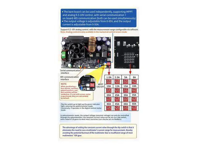 Alt view image 2 of 3 - XY8050S Adjustable Voltage Regulated Power Supply CNC DC Constant Voltage And Current Module 80V/50A 4000W