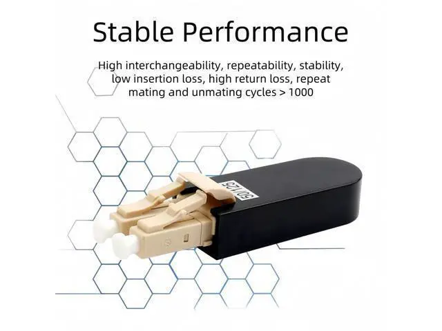 Alt view image 2 of 5 - TXWTXPJ-LC Multimode 50/125m Fiber Optic Loopback Adapter,LC/UPC Multi Mode Fiber Optic Loopback Module,Loopback Adapter/Test Plug for Equipment Testing and Simulation (4)