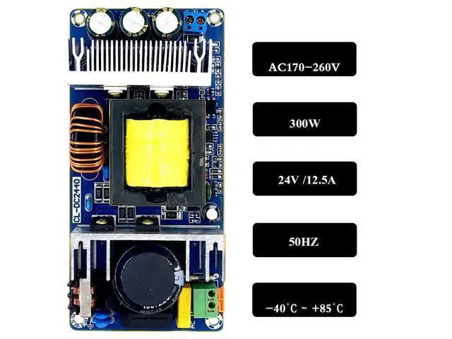 Alt view image 6 of 6 - 24V 12.5A Switching Power Supply Board Module 24V 300W AC-DC Power Module Isolated Power Supply D3-009