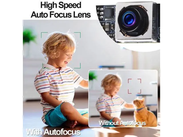 Alt view image 3 of 5 - MMlove Auto Focus USB Camera Module Full HD 16MP 10FPS HFOV68 Webcam with Microphone USB2.0 PC Streaming Camera Laser Engraver Webcam for Raspberry Pi YouTube Online Teaching