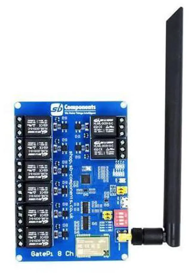 Main image of GatePi 8 Channel - LoRa Based Relay Board 8 Channel Relay with LoRa Module Based on Raspberry Pi 2040 Smart Data Transmission LoRa Module, Transmission up to 5 KM (915MHz)