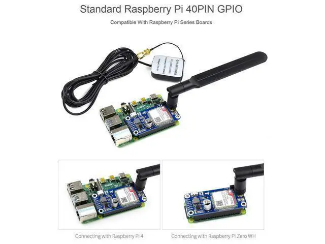 Alt view image 3 of 5 - NB-IoT Cat-M GPRS GNSS 2G HAT Based on SIM7070G for Raspberry Pi 4 3 Zero WH Support Global Band with GNSS Positioning Low Power Narrow Band Cellular Wireless Communication LTE GPRS Module @XYGStudy