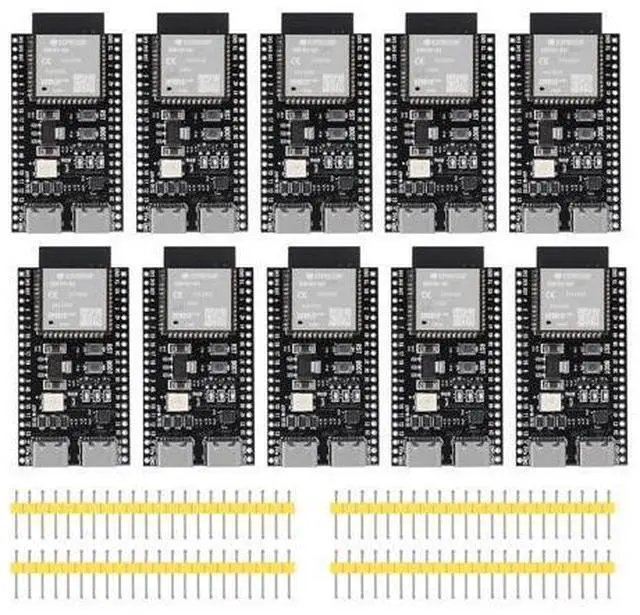 Main image of 10PCS ESP32 ESP32-S3 Development Board Type-C WiFi+Bluetooth Internet of Things Dual Type-C Core Board ESP32-S3-DevKit N16R8 Development Board ESP32-S3 Module