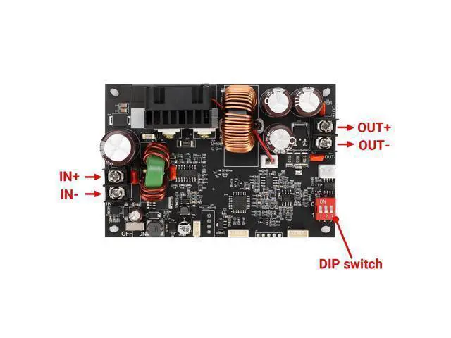 Alt view image 5 of 5 - DROK CNC DC Buck Converter with Meter, 6-70V to 0-60V 10A 600W, DC 5V 9V 12V 24V 36V 48V 60V Fixed Output Voltage, Adjustable Power Supply Voltage Regulator Step Down Module