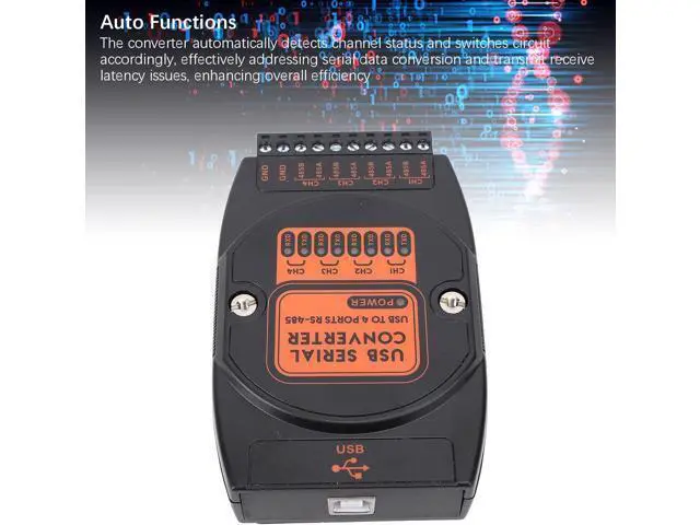 Alt view image 3 of 7 - USB to Converter Industrial Grade 4 Port Isolated Serial Adapter with 600W Protection and 1500V ESD Guard for Harsh Industrial Environments