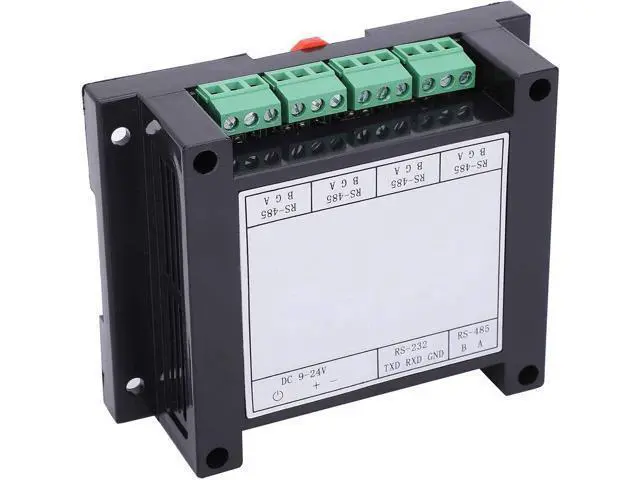 Alt view image 4 of 7 - Walfront Repeater Photoelectric Isolation Builtin DC/DC Isolated Power Supply Module Industrial Grade 4Channel RS485 Hub Sharer Splitter 300bps-115.2Kbps