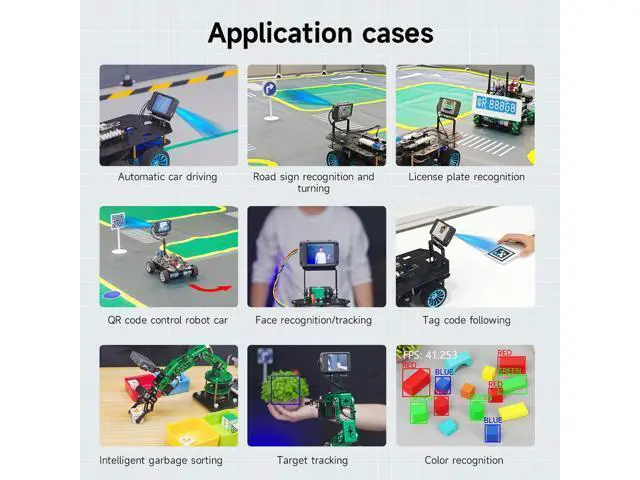 Alt view image 5 of 5 - Yahboom K230 AI Development Board 1.6GHz High-performance chip/2.4-inch Display/Open Source Robot Maker Python, Supports AI Visual Recognition CanMV Sensor (with Adjustable Bracket)