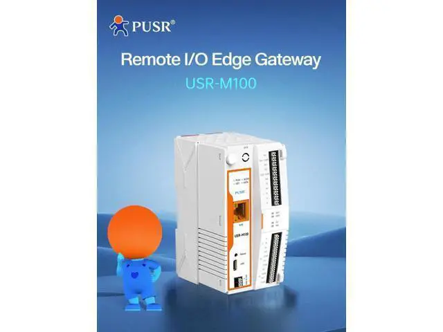 Alt view image 3 of 6 - Ethernet Server Remote IO Edge Computing Gateway MQTT/SSL RS485/232/Ethernet Modbus RTU to TCP Json Modbus Polling USR-M100