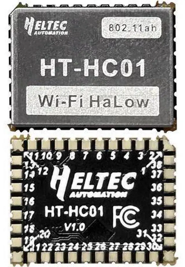 Main image of Wi-Fi HaLow Module HT-HC01 IEEE 802.11ah Standard 902-928MHz 1-2KM Long-Range Transmission Sub 1GHz Dual Band 24GHz Wi-Fi Mesh Wireless Access IoT Low Power Consumption Device (5)