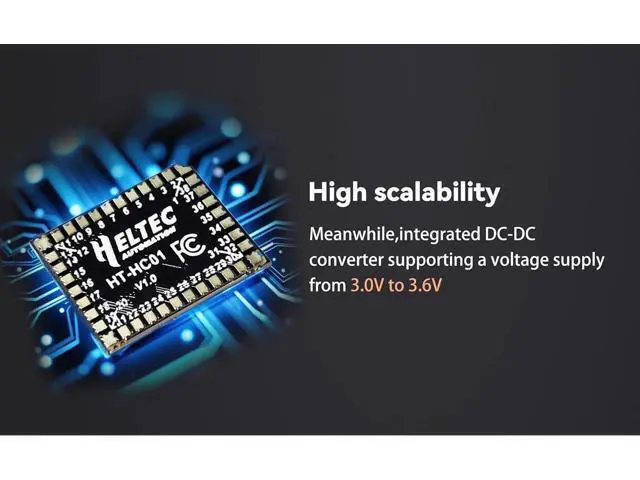 Alt view image 7 of 7 - Wi-Fi HaLow Module HT-HC01 IEEE 802.11ah Standard 902-928MHz 1-2KM Long-Range Transmission Sub 1GHz Dual Band 24GHz Wi-Fi Mesh Wireless Access IoT Low Power Consumption Device (5)
