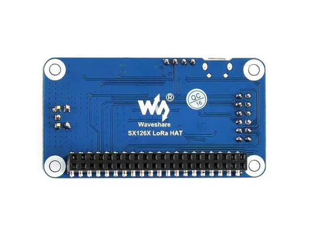 Alt view image 2 of 5 - Waveshare SX1262/SX1268 LoRa HAT, Compatible with Raspberry Pi 5/4B/3B/Zero/Zero W/Zero 2W/Pico/Pico W/Pico WH, UART Interface, SX1262 915M LoRa HAT