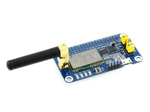 Alt view image 5 of 5 - Waveshare SX1262/SX1268 LoRa HAT, Compatible with Raspberry Pi 5/4B/3B/Zero/Zero W/Zero 2W/Pico/Pico W/Pico WH, UART Interface, SX1262 915M LoRa HAT