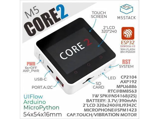 Alt view image 2 of 5 - M5Stack Core2 IoT Development Kit