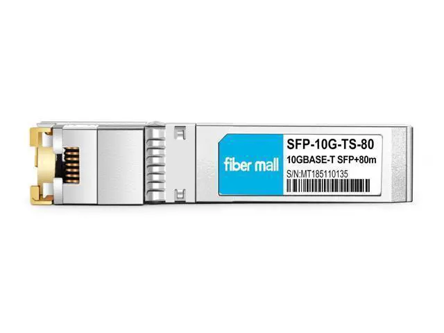 Alt view image 5 of 5 - 10G SFP+ RJ45 80m for Compatible MikroTik S+RJ8010 10GBASE-T SFP+ RJ45 80m Cat6a/7 Mini-GBIC 10gb Copper R-J45 Transceiver Module
