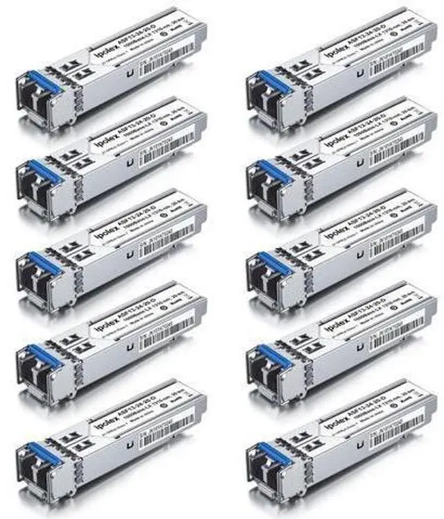 Main image of ipolex 1.25G SFP Single Mode LC Transceiver, 1000Base LX Fiber SFP Module, 1310nm SMF, for Cisco GLC-LH-SMD, Ubiquiti UF-SM-1G, Meraki, TP-Link TL-SM311LS and More, 4 Pack
