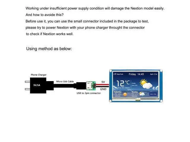 Alt view image 3 of 5 - Ferwooh Nextion Basic Display 4.3'' NX4827T043 4.3inch TFT Resistive Touch Screen Panel 480X272 UART HMI Intelligent LCD Display Module