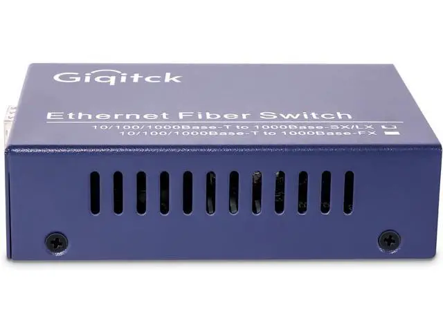 Alt view image 3 of 7 - A Pair Gigabit Ethernet Media Converter, 10/100/1000Mbps Networks Ethernet to Fiber Media Converter, with 2pcs 1000Base-SX SFP Module (1.25Gb/s, Multimode, Dual LC, 850nm, 550m)