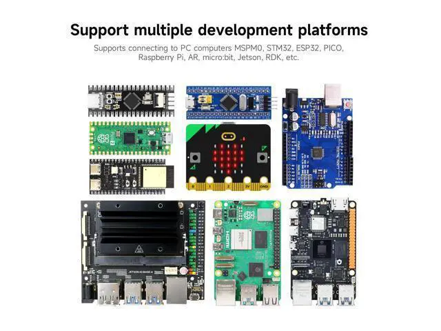 Alt view image 5 of 5 - Yahboom K230 AI Development Board 1.6GHz High-performance chip/2.4-inch Display/Open Source Robot Maker Python, Supports AI Visual Recognition CanMV Sensor (with Heightened Bracket)