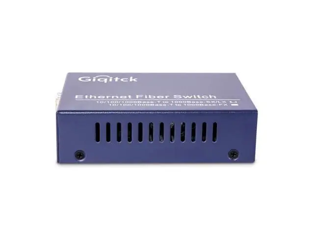 Alt view image 3 of 5 - A Pair Gigabit Ethernet Media Converter, 10/100/1000Mbps Networks Ethernet to Fiber Media Converter, with 2pcs 1000Base-SX SFP Module (1.25Gb/s, Multimode, Dual LC, 850nm, 550m)